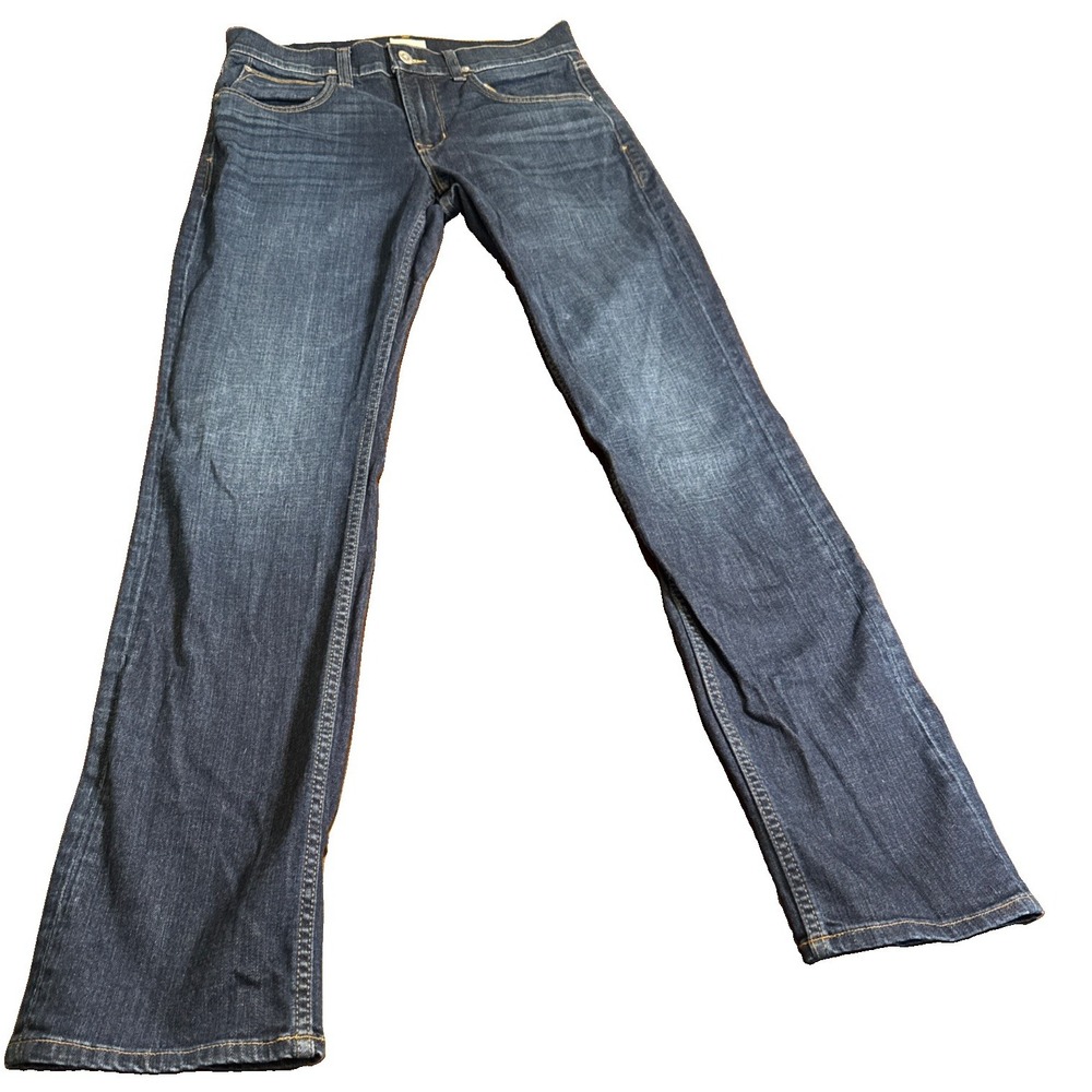 Hudson Byron Straight Jeans Men's 31X34 Blue Stretch Denim 99% Cotton Mexico